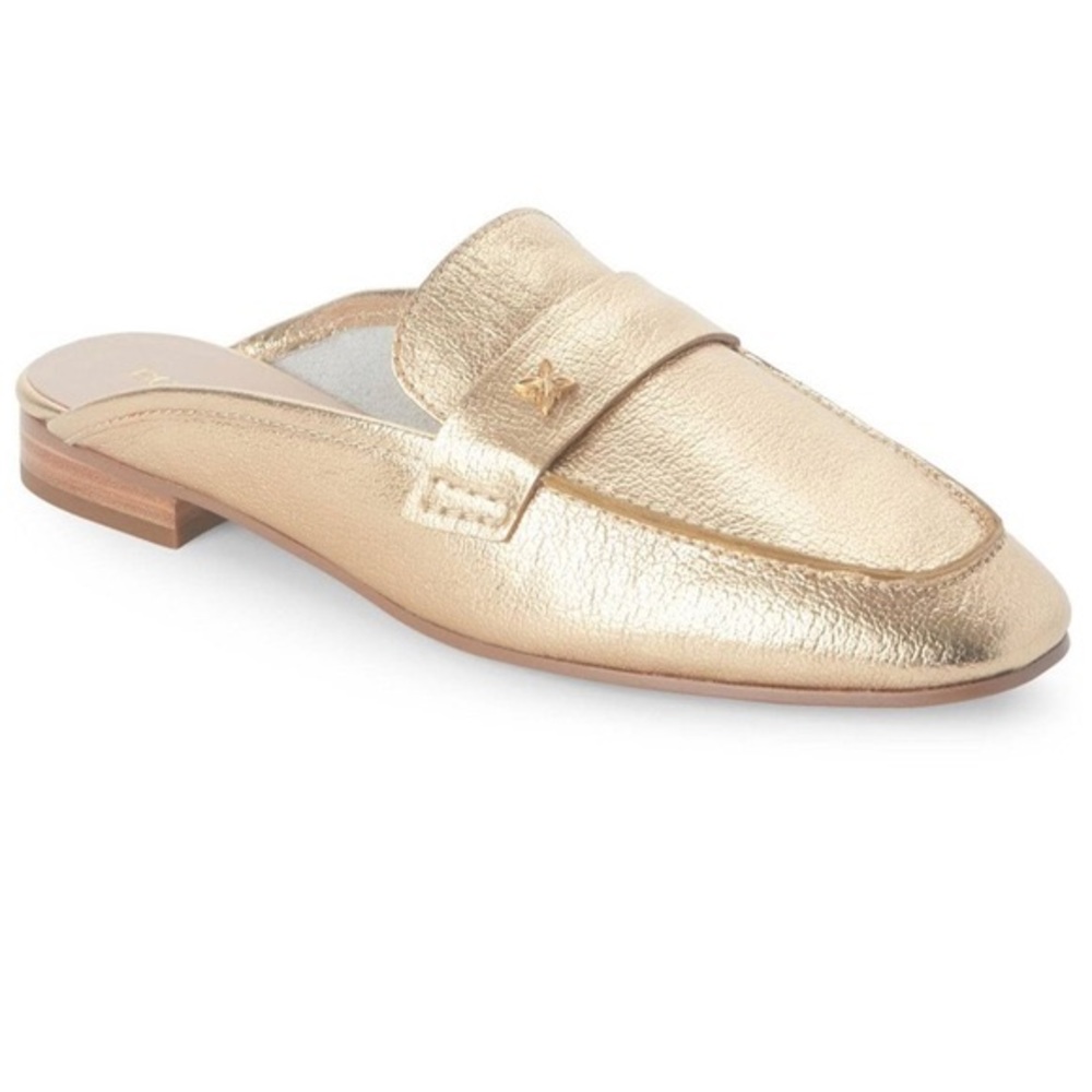 BCBGENERATION Women’s Sabrina Leather Mule Gold, 7